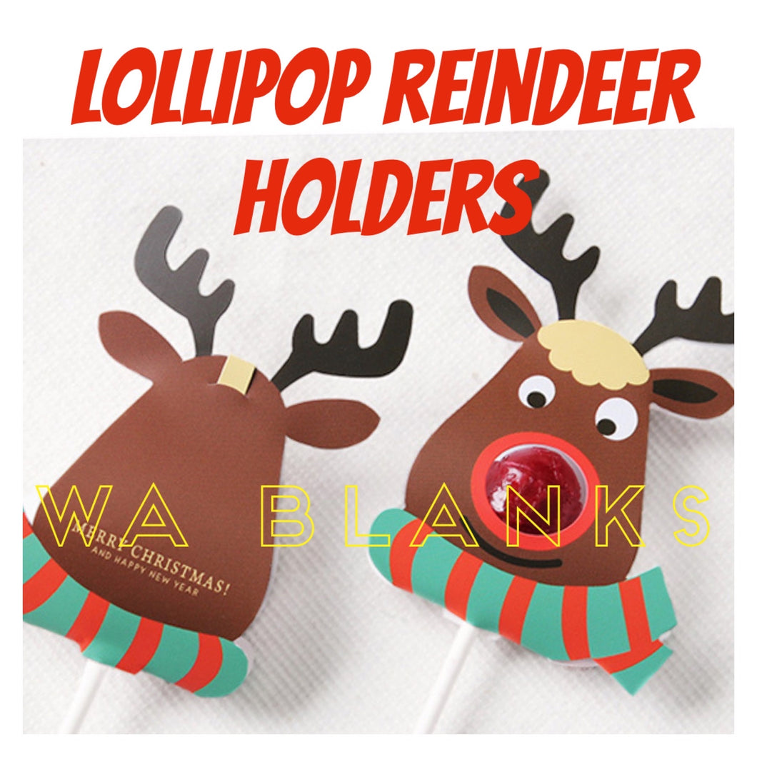Lollipop Holders - Reindeers (PACK OF 30)