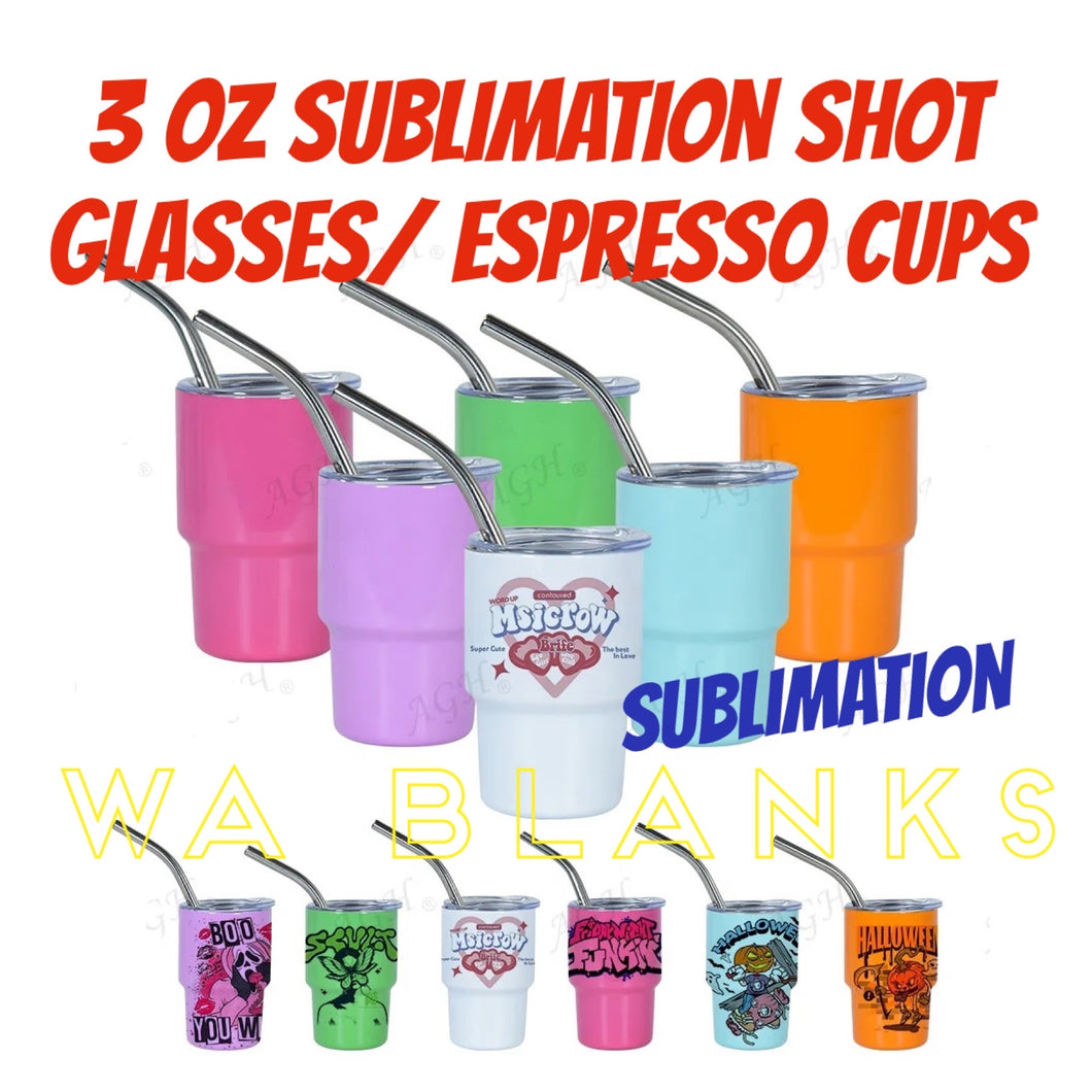 3oz Shot Glasses/ Espresso Cups