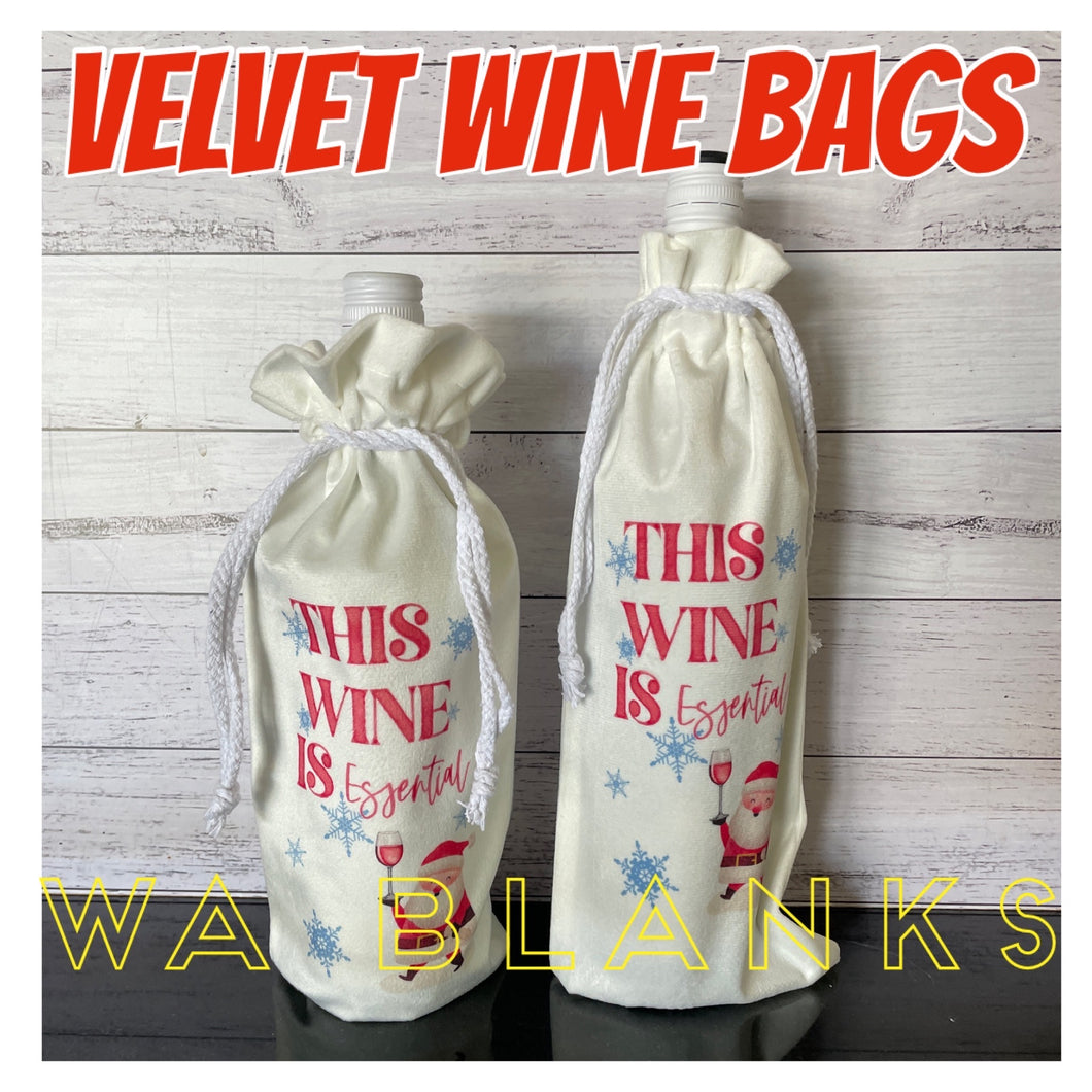 Sublimation Wine Bag VELVET