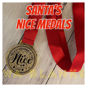 Santa’s Nice List Medal METAL