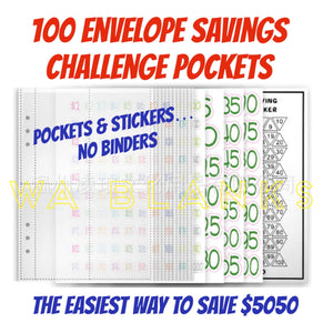 100 Envelope Saving Binders