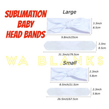 Load image into Gallery viewer, Sublimation Baby Head Bands
