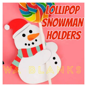 Lollipop Holders - SNOWMAN (PACK OF 50)