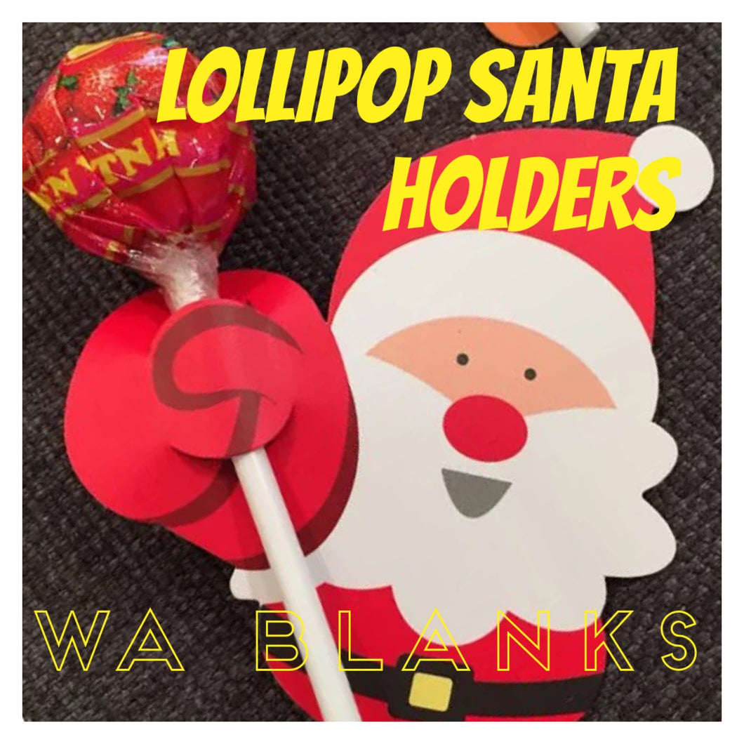 Lollipop Holders - Santa (PACK OF 50)