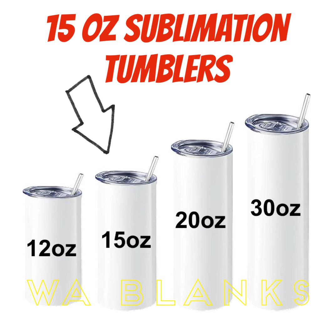 15oz Sublimation Tumbler