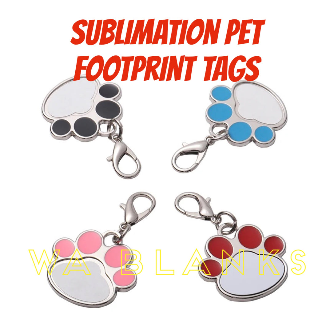 Sublimation Pet Footprint Tags