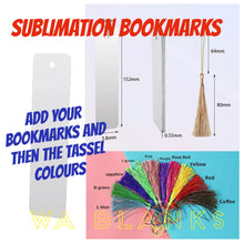 Load image into Gallery viewer, Sublimation Metal Bookmarks
