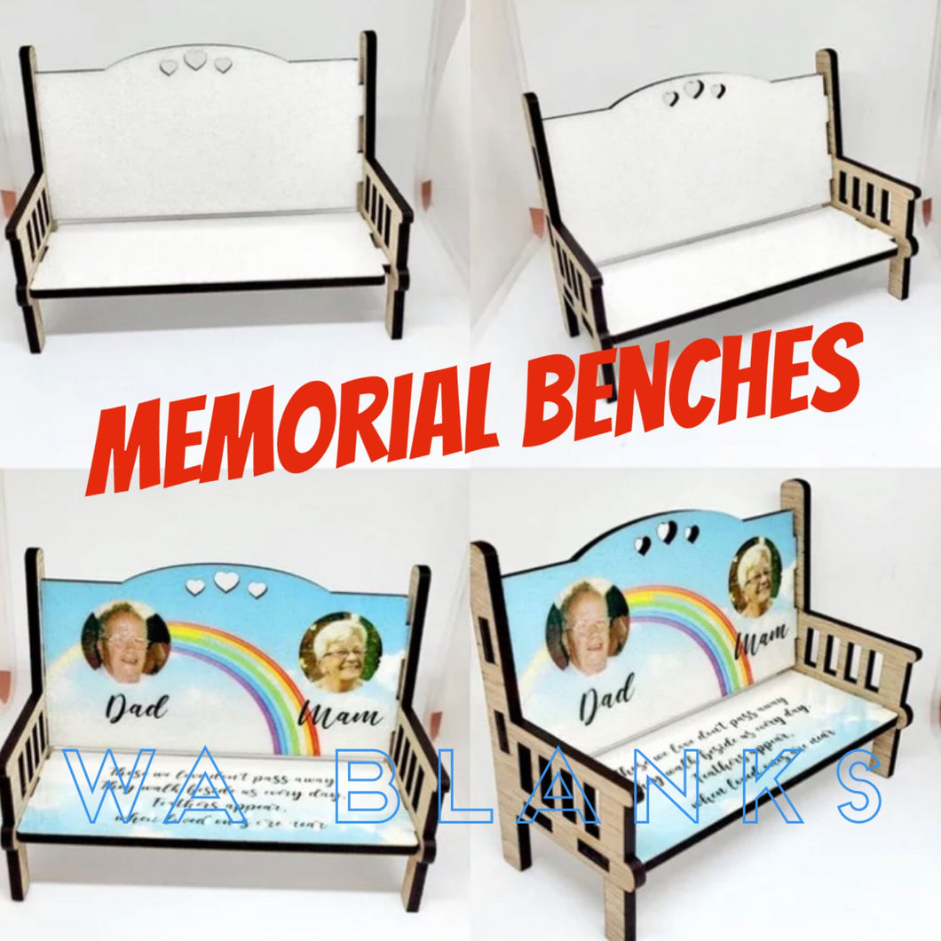 Sublimation MDF memorial benches