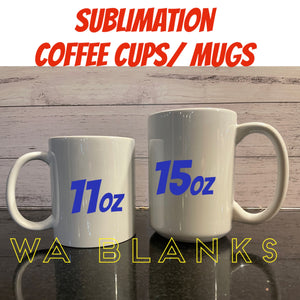 Sublimation Coffee Mega Mugs -15oz