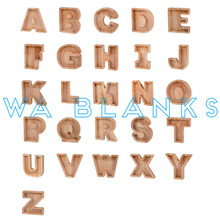 Load image into Gallery viewer, Letter Money Boxes - wooden
