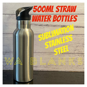 500ml Sublimation Water Bottles STAINLESS STEEL