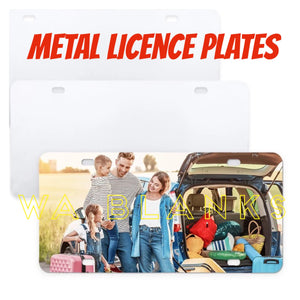 Sublimation Metal Licence Plates