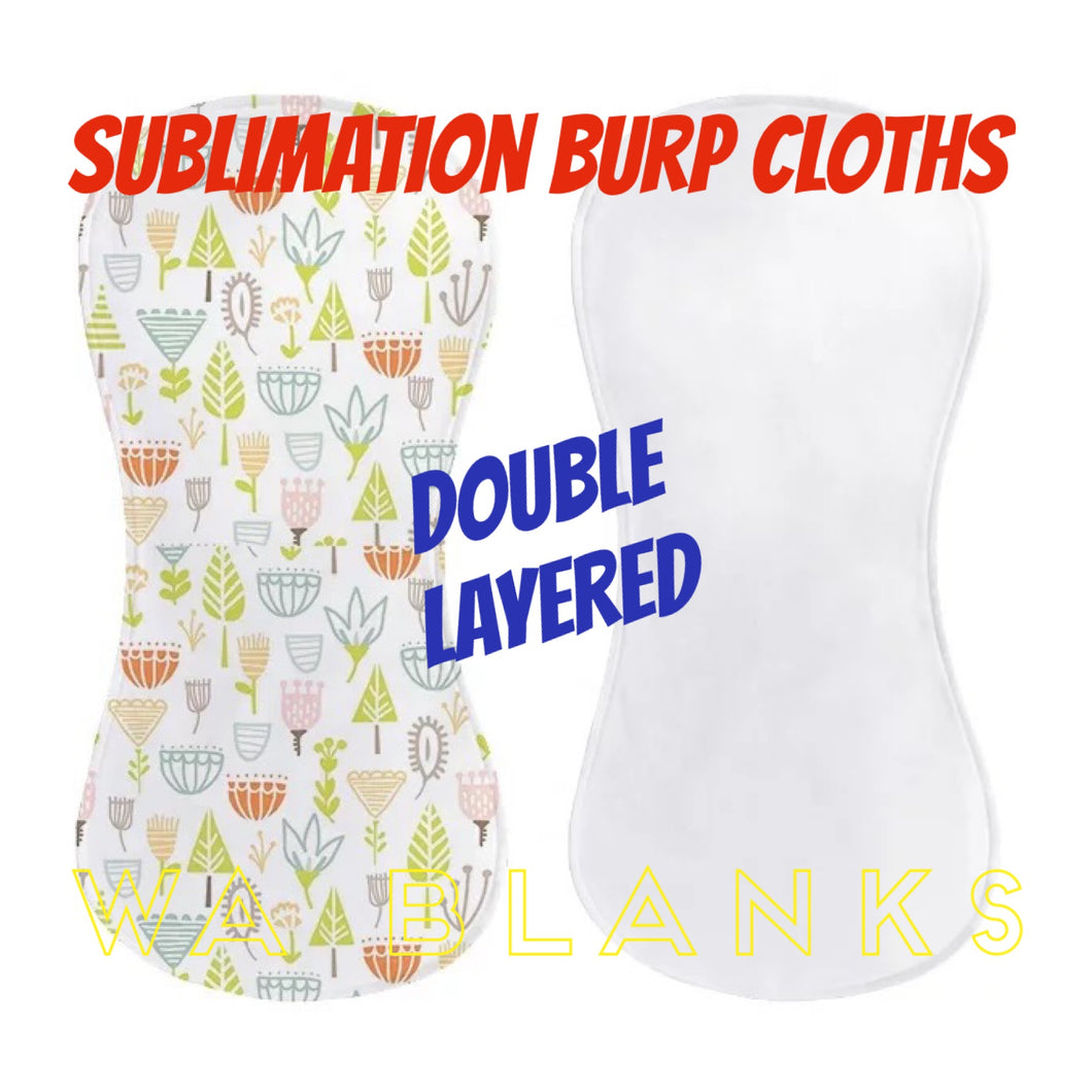 Sublimation Burp Cloths