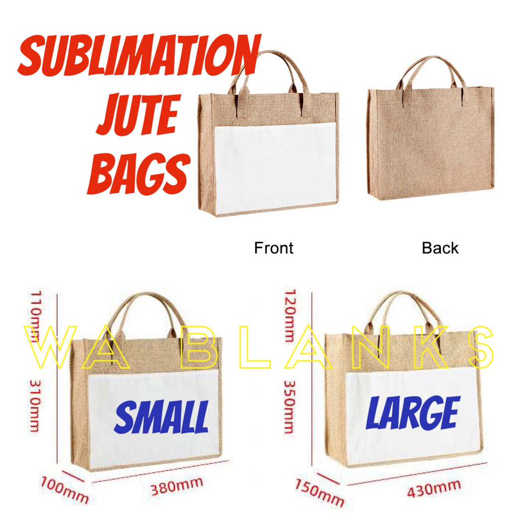 Sublimation JUTE TOTE BAG