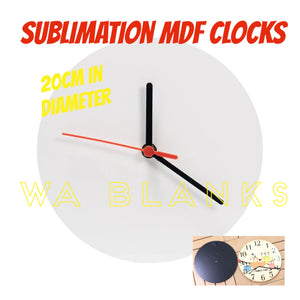 Sublimation MDF clocks