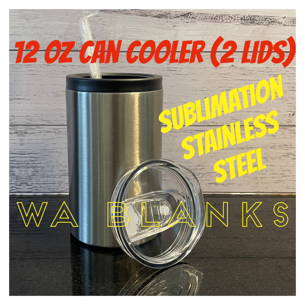 12oz Can Cooler (2 in 1) SUB STAINLESS STEEL