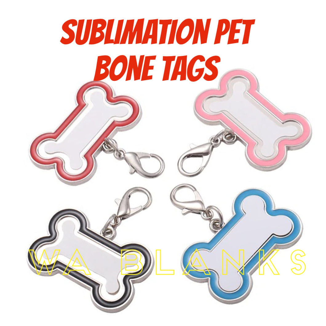 Sublimation Pet Bone Tags